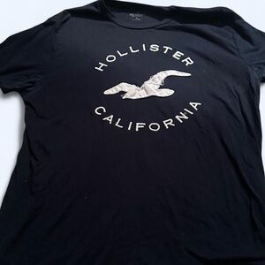 Hollister Black Graphic T-Shirt